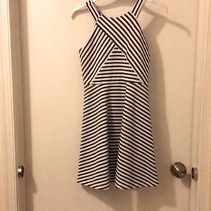 Striped Zunie Zip-up Racerback Kids Dress